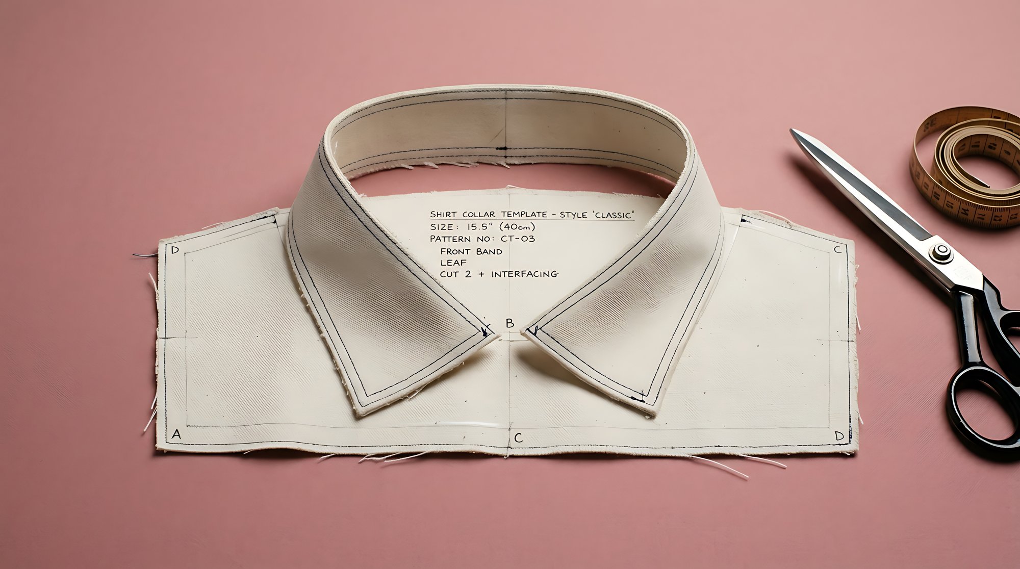 Camicia con ricamo a mano sul colletto